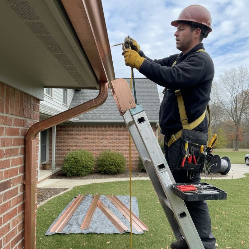 Copper Gutter Replacement detail